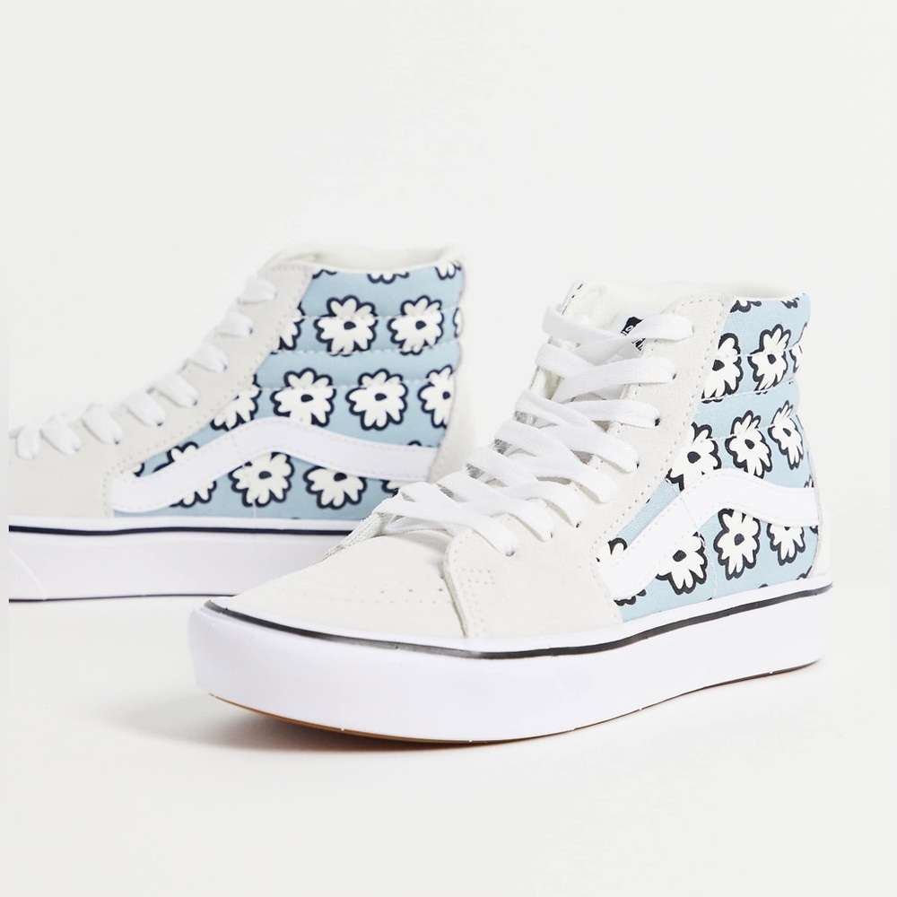 Vans - ComfyCush SK8-Hi Mixed Cozy trainers in off white High-Top Sneakers